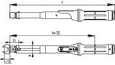Klucz dynamometryczny Gedore TF-SE25 ( 4000778791 ) 5 - 25 Nm
