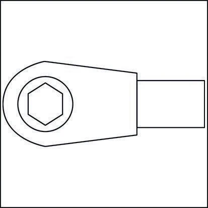 Grzechotka dwustronna z wkładką Hazet 6408 ( 8000463095 ) 9 x 12 mm 1/4 "