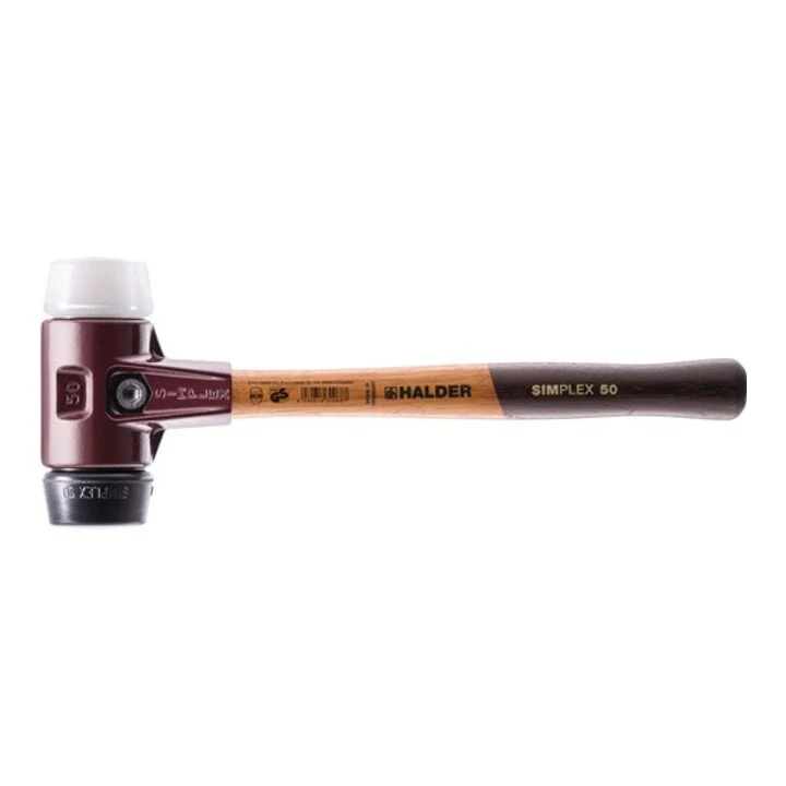 Młotek HALDER SIMPLEX do miękkich powierzchni Długość 350 mm Głowica Ø 50 mm ( 4000811677 )