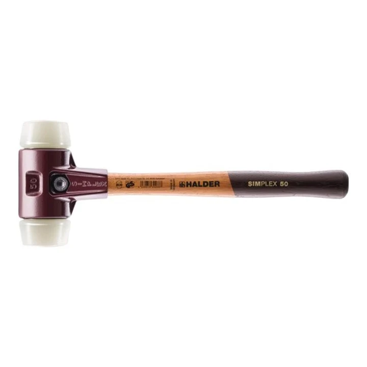 Młotek HALDER SIMPLEX do miękkich powierzchni Długość 350 mm Głowica Ø 50 mm ( 4000811668 )