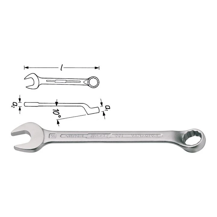 HAZET Klucz płasko-oczkowy 603 SW 17 mm Długość 200 mm ( 8000465087 )