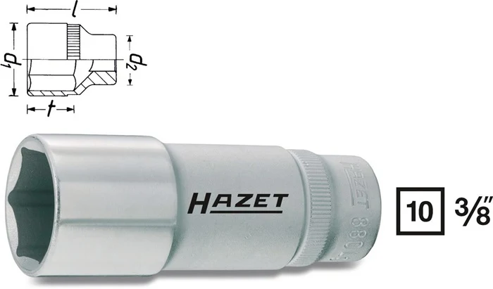Nasadka Hazet 880LG ( 8000466548 ) 3/8 ″ sześciokątna długość 54 mm