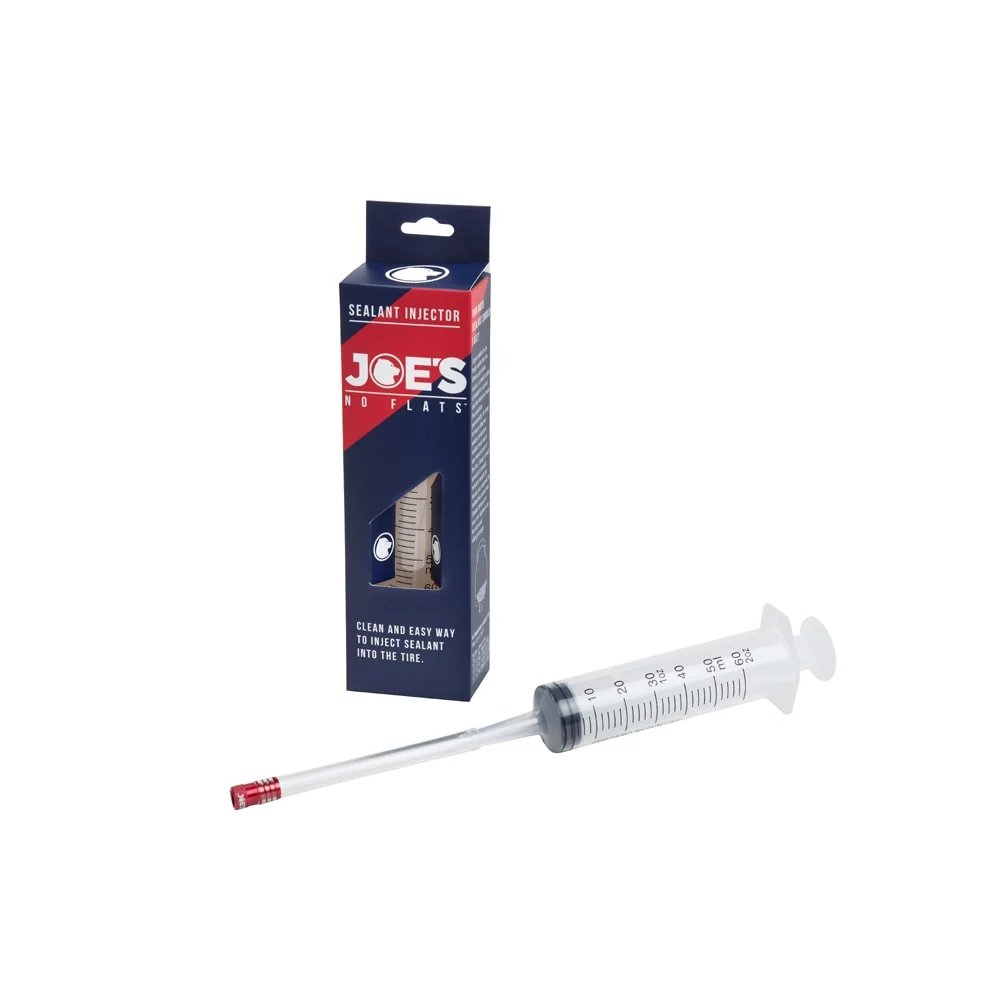 Strzykawka do uszczelniaczy 60ml z mosiężnym złączem JOES NO FLATS