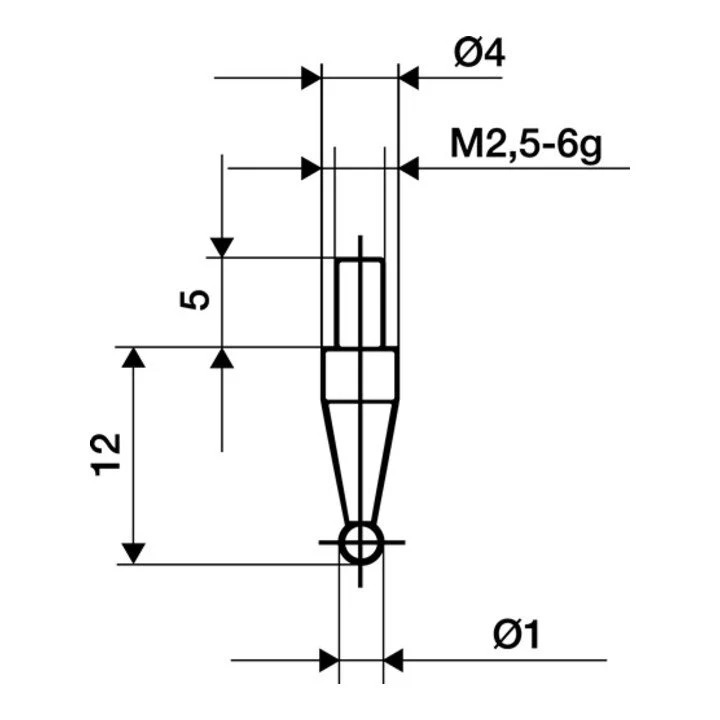 Wkład pomiarowy KÄFER Ø 3 mm kulka ( 4000851680 )