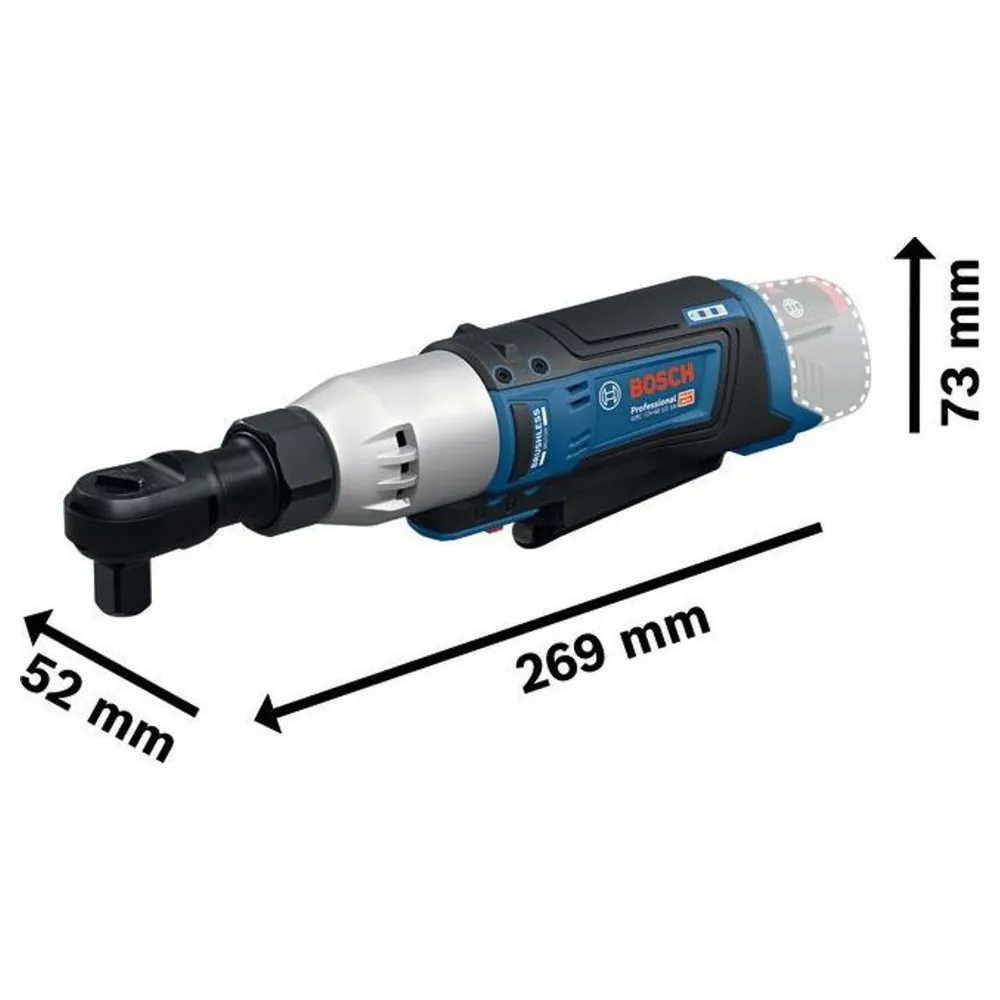 Klucz grzechotkowy Bosch GRC 12V-60 1/2 SN PRO 12V