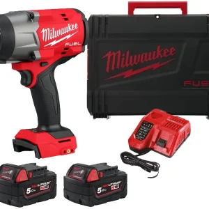 Klucz udarowy Milwaukee M18 Fuel FHIW2F12 1491Nm, zestaw 2 akumulatorów