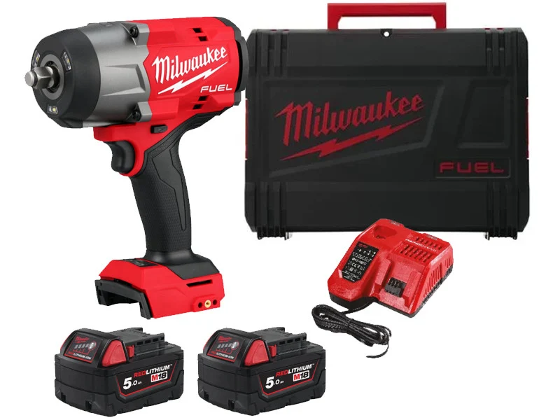 Klucz udarowy Milwaukee M18 Fuel FHIW2F12 1491Nm, zestaw 2 akumulatorów