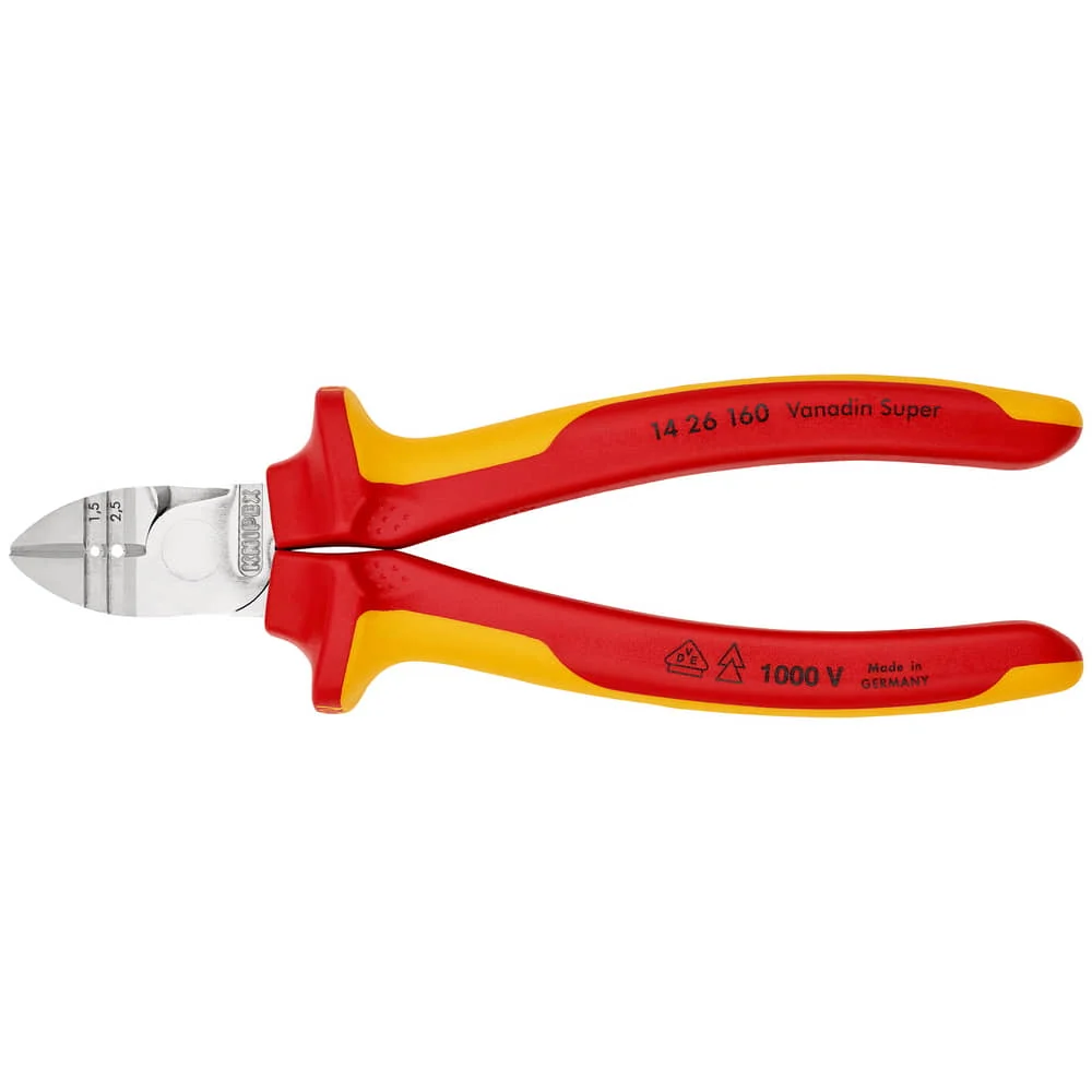 Boczne szczypce do ściągania izolacji KNIPEX, długość 160 mm ( 4000810174 )