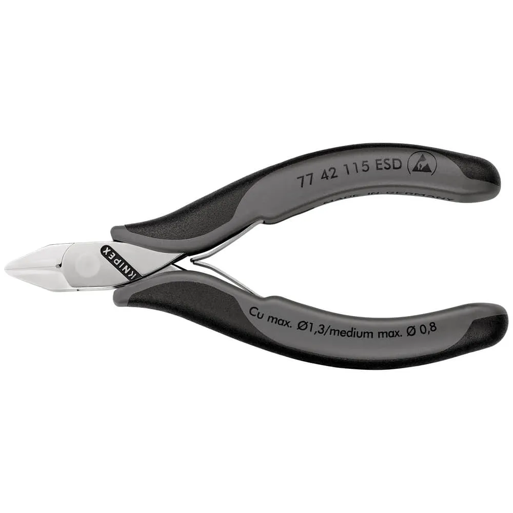 KNIPEX Electronics szczypce tnące boczne długość 115 mm kształt 4 ( 4000794633 )