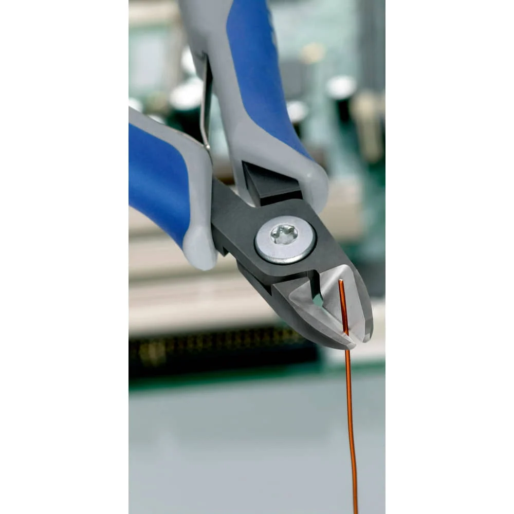 KNIPEX precyzyjne szczypce tnące boczne do elektroniki długość 125 mm kształt 0 ( 4000810820 )