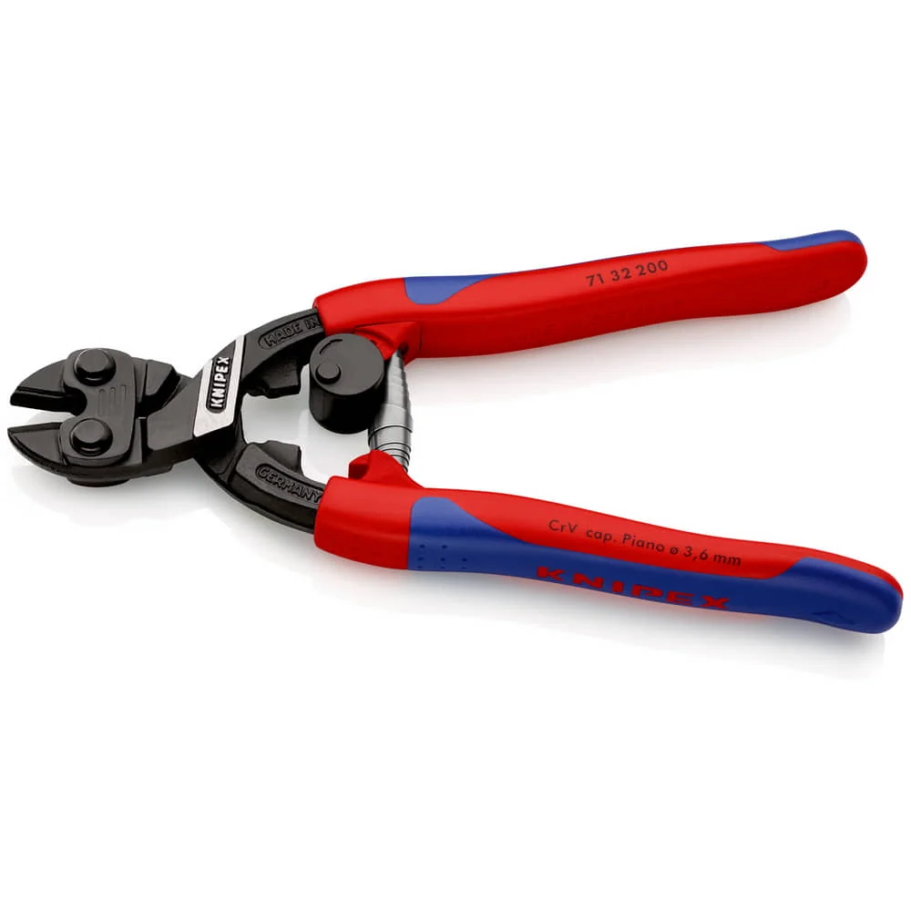 Kompaktowe obcinaki do śrub KNIPEX CoBolt długość 200 mm tuleje wieloskładnikowe ( 4000794609 )