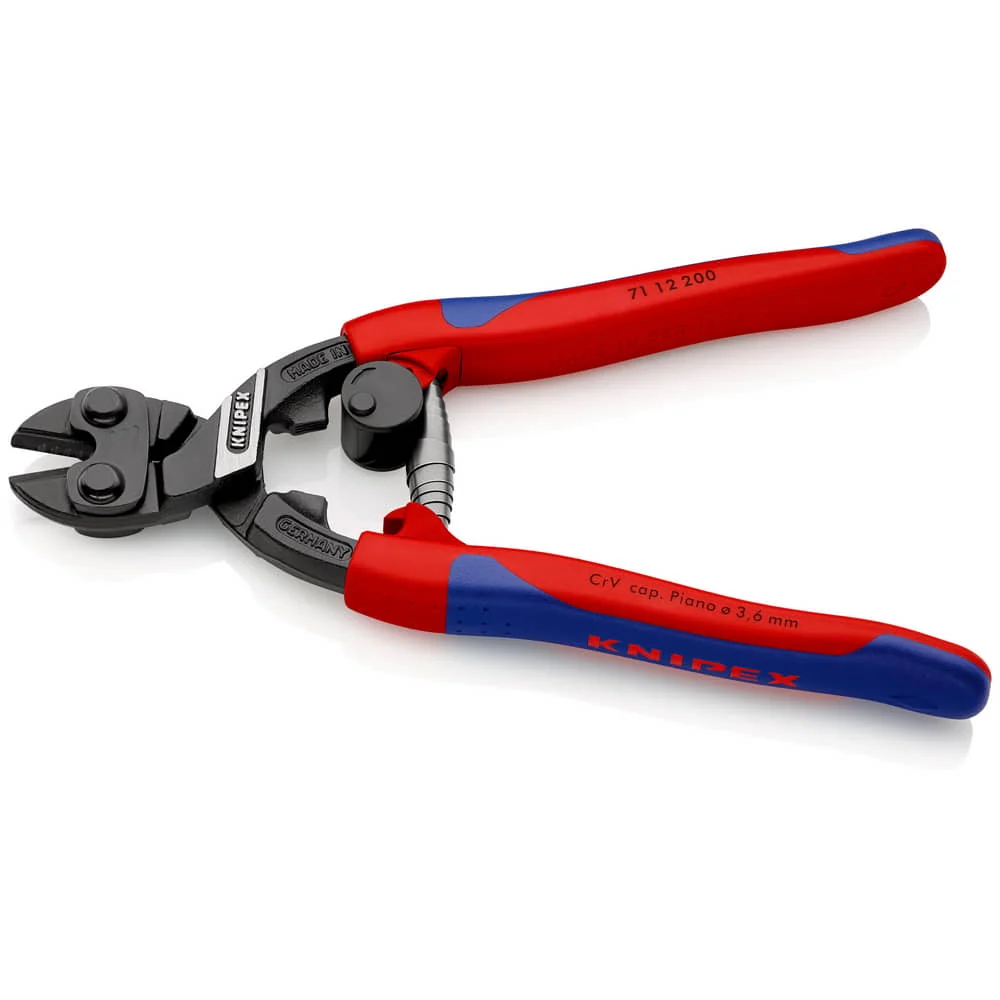 Kompaktowe obcinaki do śrub KNIPEX CoBolt długość 200 mm tuleje wieloskładnikowe ( 4000810168 )