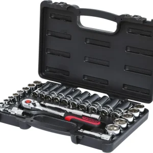 KS TOOLS 3/8" CHROMEplus Steckschlüssel-Satz, 27-tlg ( 918.0627 )