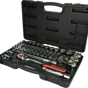 KS TOOLS 1/2" CHROMEplus Steckschlüssel-Satz, 35-tlg ( 918.0635 )