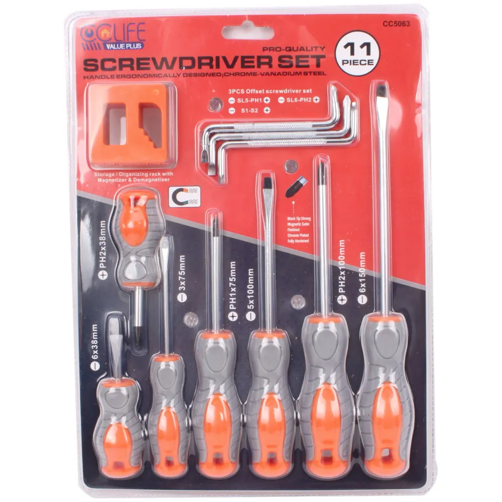 Magnetyczny zestaw śrubokrętów z magnesem 11 PCS