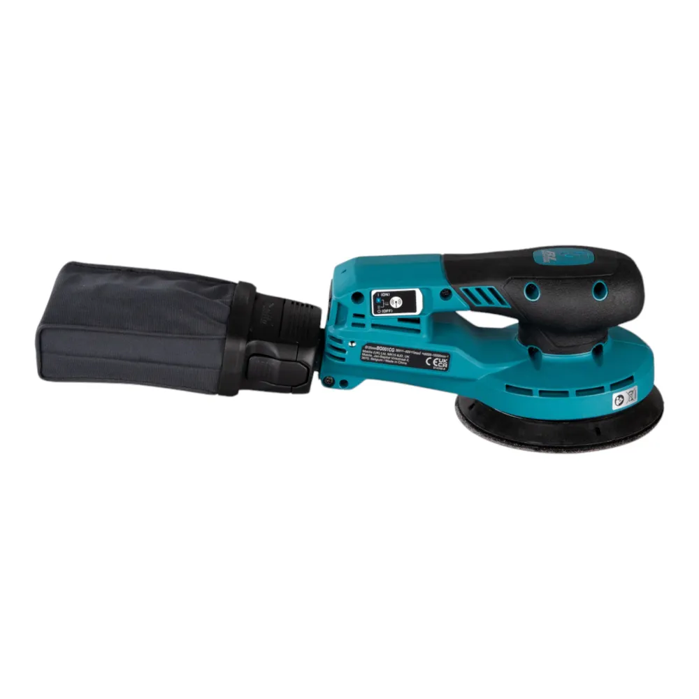 Makita BO 001 CGM201 Akumulatorowa szlifierka oscylacyjna 40 V maks. 125 mm skok 5,0 mm Bezszczotkowa + 2x akumulator 4,0...