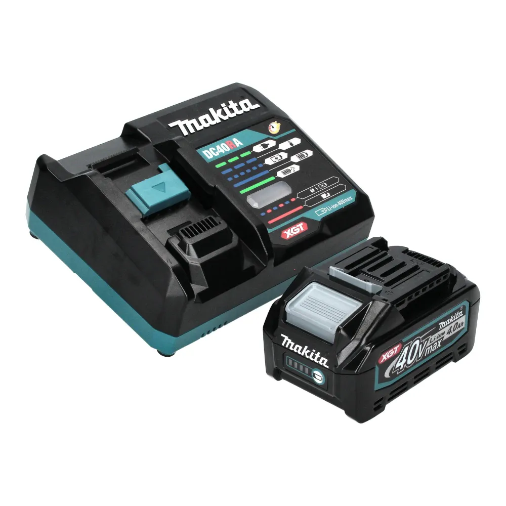 Makita GA 044 GM101 Akumulatorowa szlifierka kątowa 40 V maks. 125 mm X-LOCK Bezszczotkowa + 1x akumulator 4,0 Ah + ładowarka