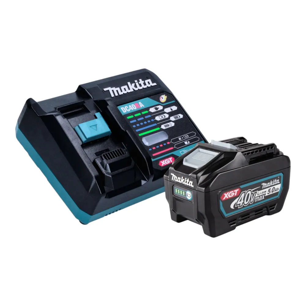 Makita GA 047 GT101 Akumulatorowa szlifierka kątowa 40 V maks. 125 mm X-LOCK Bezszczotkowa + 1x akumulator 5,0 Ah + ładowarka