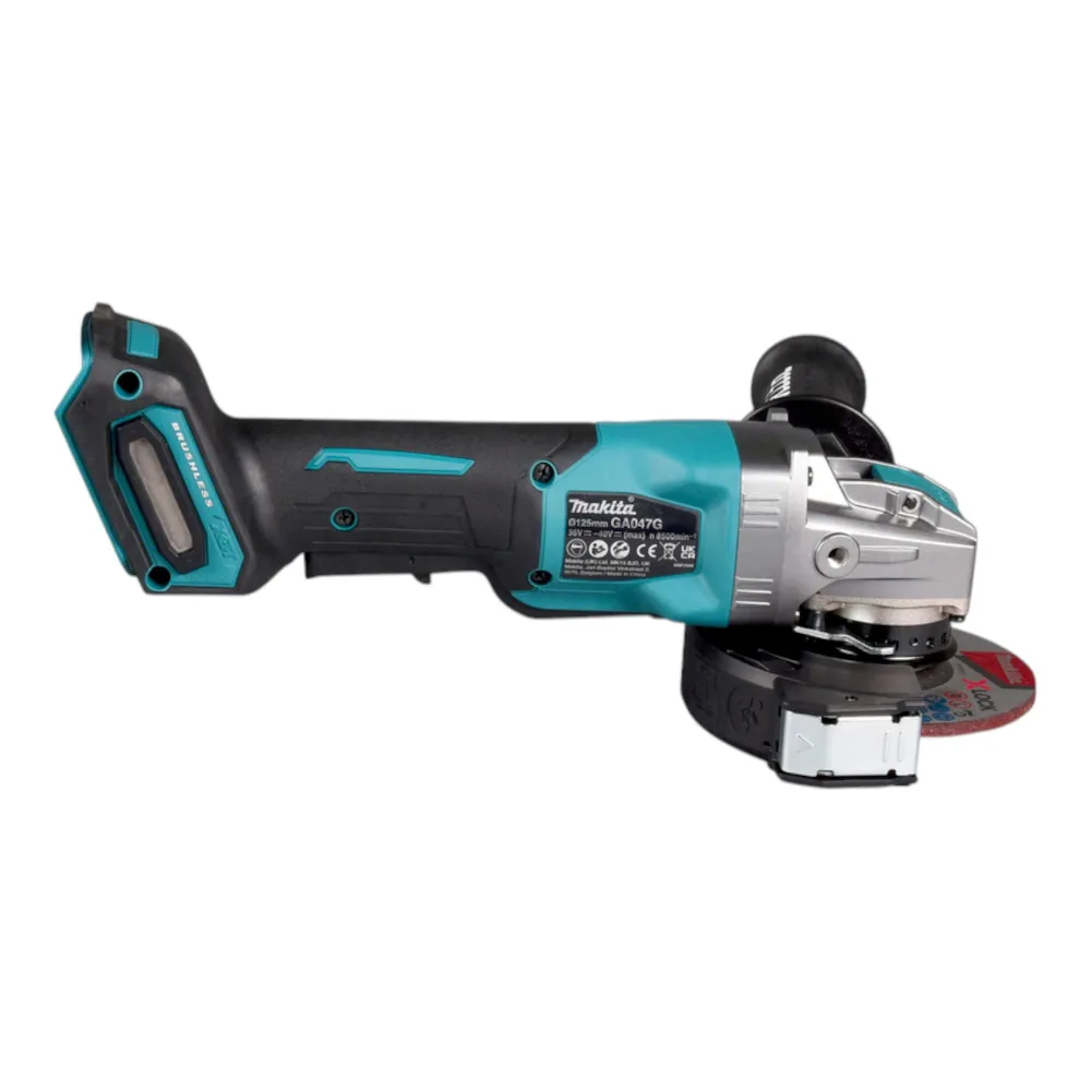 Makita GA 047 GT101 Akumulatorowa szlifierka kątowa 40 V maks. 125 mm X-LOCK Bezszczotkowa + 1x akumulator 5,0 Ah + ładowarka