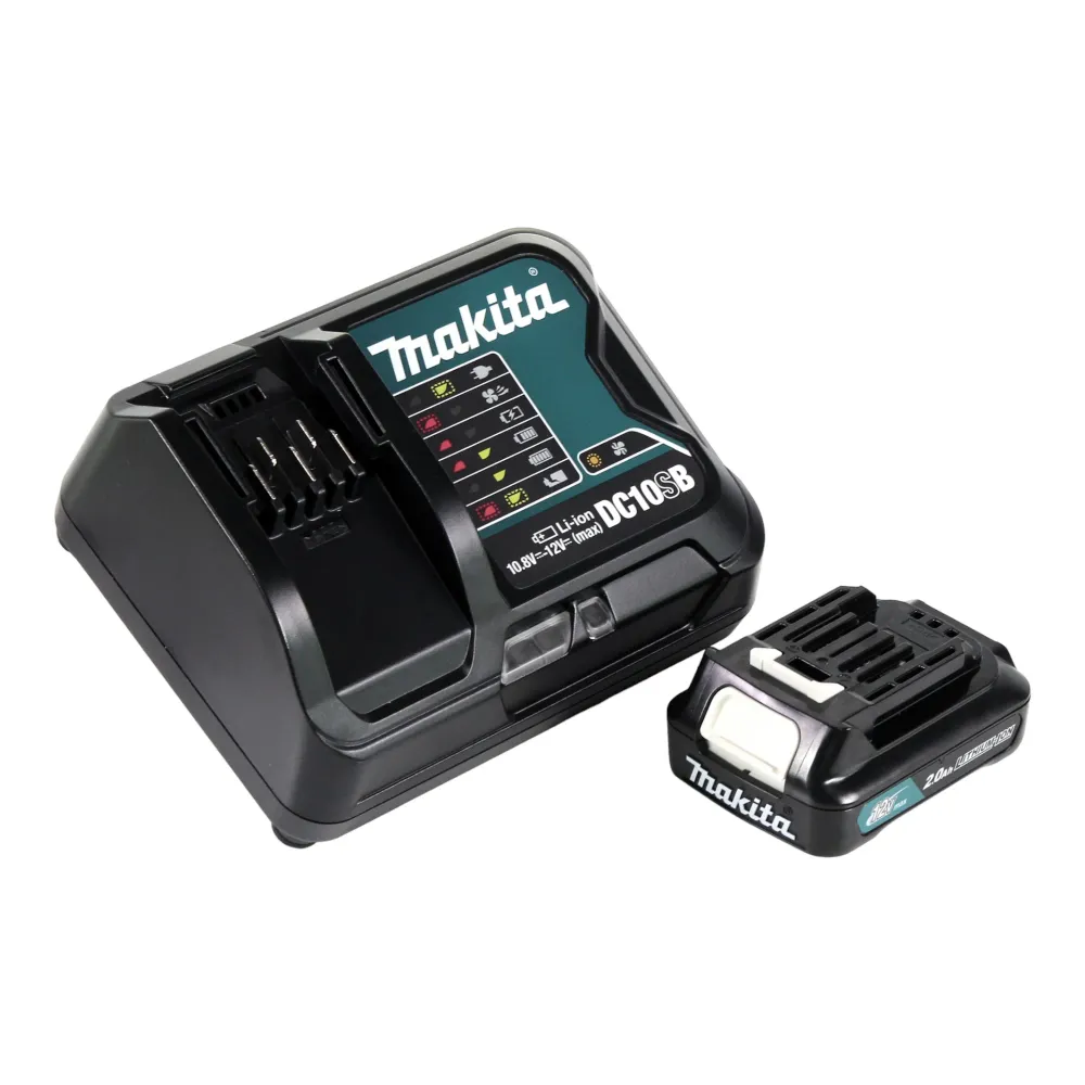 Makita JV 101 DSA1J Wyrzynarka akumulatorowa 12 V maks. 65 mm + 1x akumulator 2,0 Ah + ładowarka + Makpac