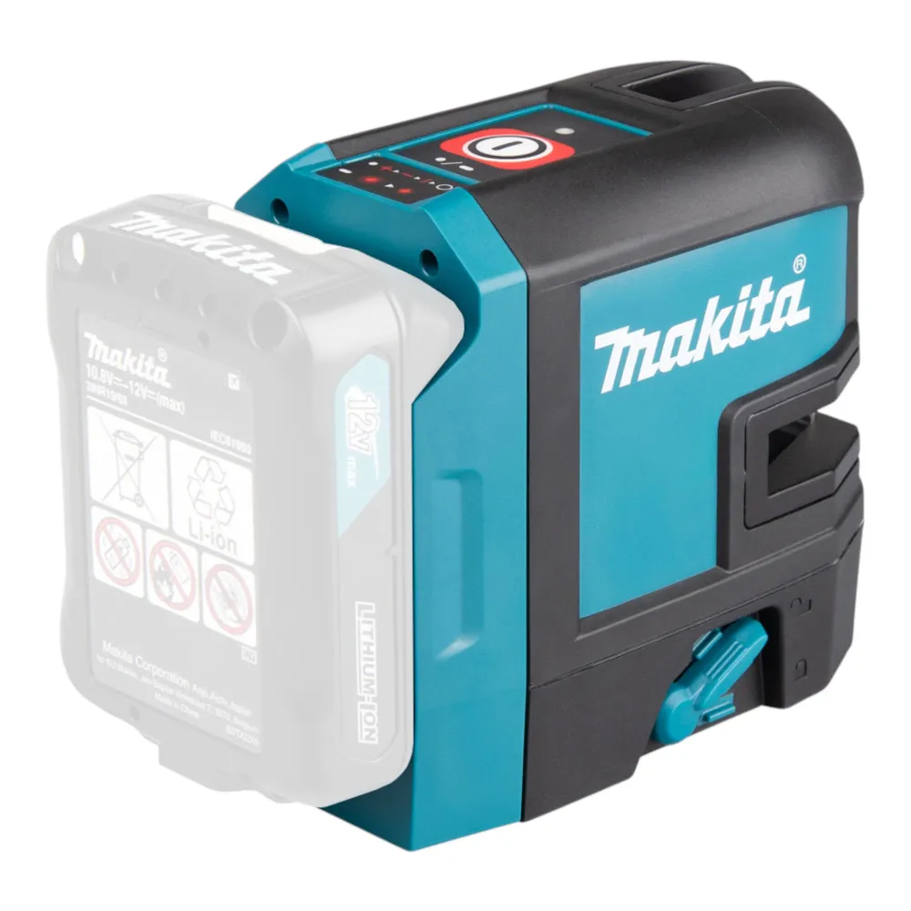 Makita SK 106 DZ Akumulatorowy laser krzyżowy Laser punktowy czerwony 12 V Solo – bez akumulatora, bez ładowarki