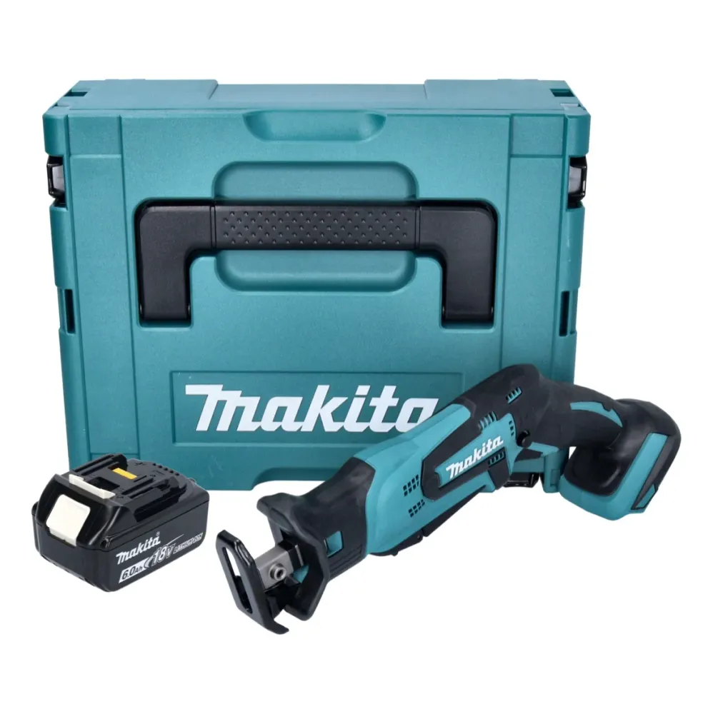 Akumulatorowa pił szablasta Makita DJR 185 G1J 18 V + 1x akumulator 6,0 Ah + Makpac - bez ładowarki