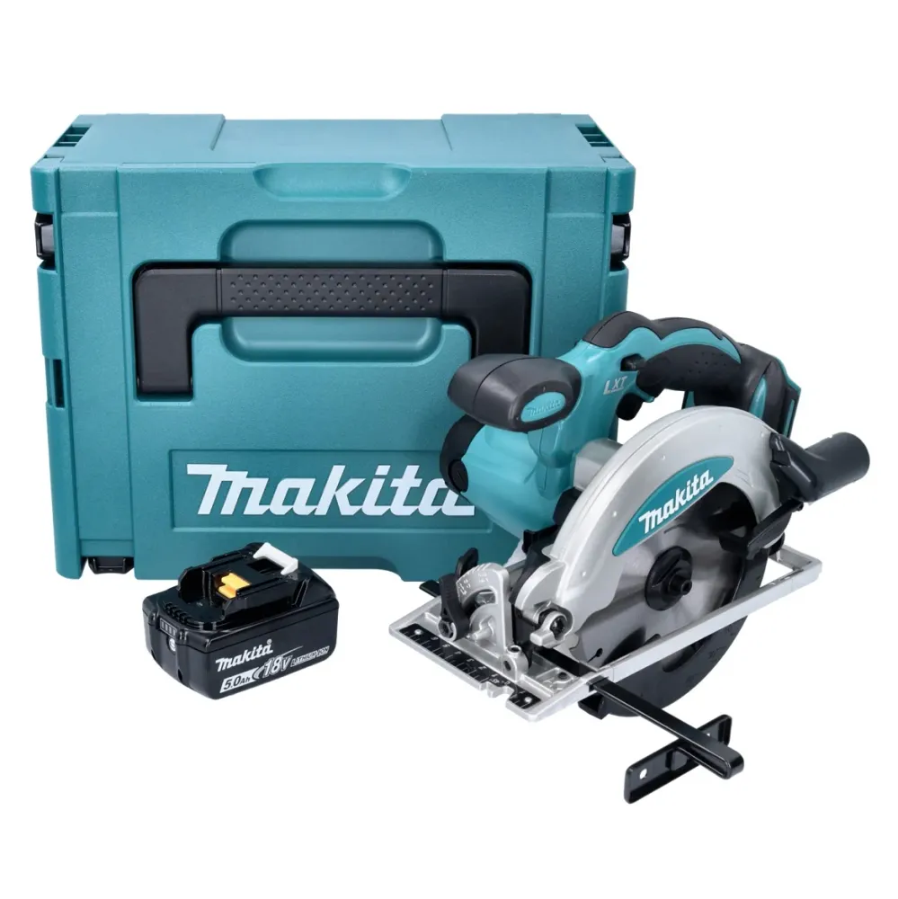 Akumulatorowa pilarka tarczowa Makita DSS 610 T1J 18 V 165 mm + 1x akumulator 5,0 Ah + Makpac - bez ładowarki