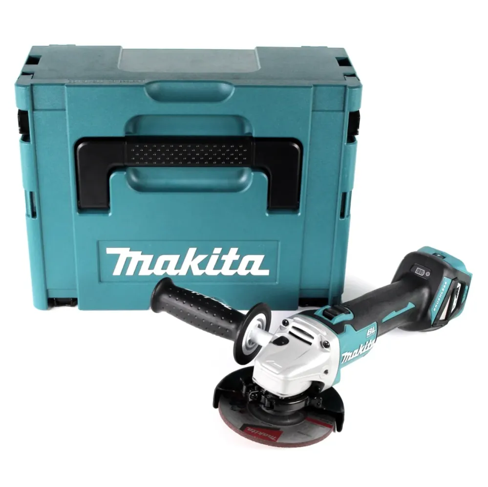 Akumulatorowa szlifierka kątowa Makita DGA 511 ZJ 18 V 125 mm bezszczotkowa + Makpac - bez akumulatora, bez ładowarki
