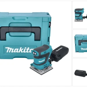Akumulatorowa szlifierka oscylacyjna Makita DBO 484 ZJ 18 V 112 x 102 mm + Makpac - bez akumulatora, bez ładowarki
