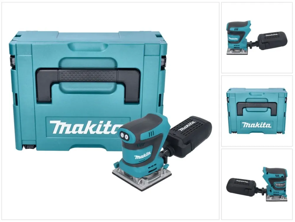 Akumulatorowa szlifierka oscylacyjna Makita DBO 484 ZJ 18 V 112 x 102 mm + Makpac - bez akumulatora, bez ładowarki