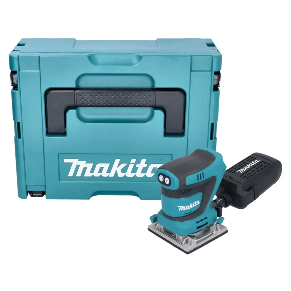 Akumulatorowa szlifierka oscylacyjna Makita DBO 484 ZJ 18 V 112 x 102 mm + Makpac - bez akumulatora, bez ładowarki