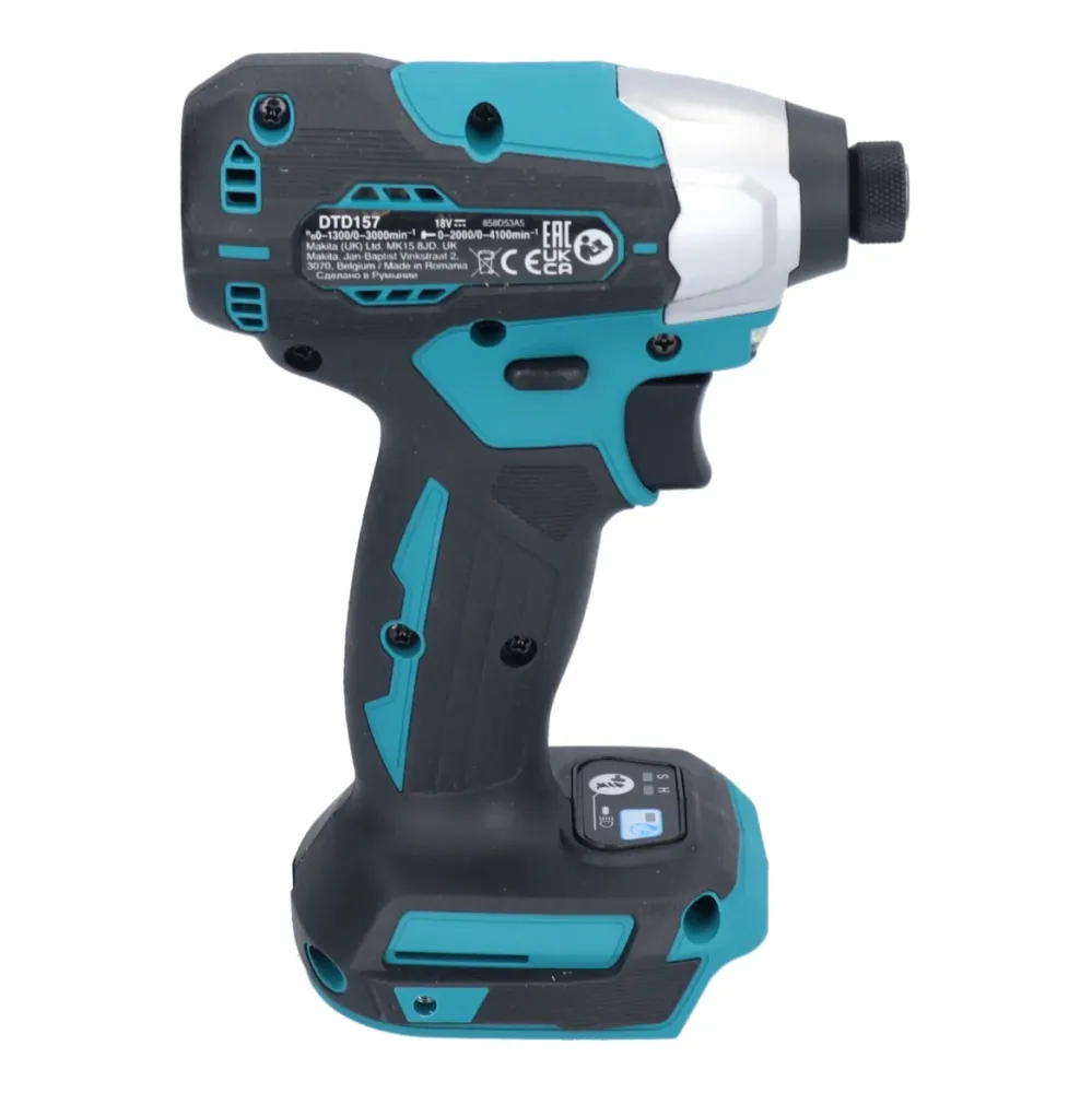 Akumulatorowy klucz udarowy Makita DTD 157 G1 18 V 140 Nm 1/4" bezszczotkowy + 1x akumulator 6,0 Ah - bez ładowarki