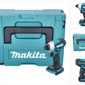 Akumulatorowy klucz udarowy Makita DTD 157 ZJ 18 V 140 Nm 1/4" bezszczotkowy + Makpac - bez akumulatora, bez ładowarki