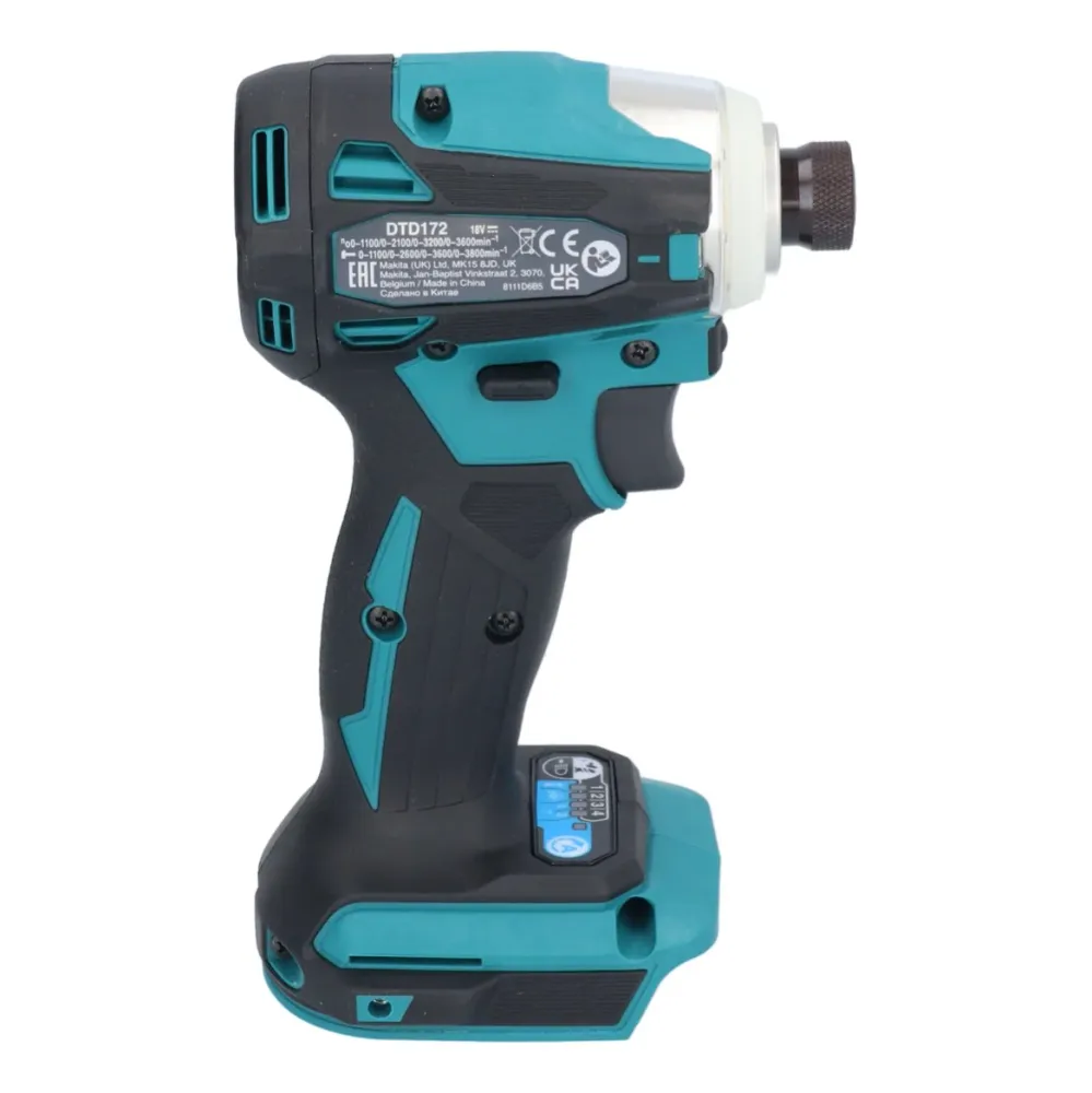 Akumulatorowy klucz udarowy Makita DTD 172 G1 18 V 180 Nm 1/4" bezszczotkowy + 1x akumulator 6,0 Ah - bez ładowarki