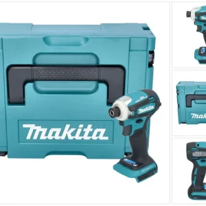 Akumulatorowy klucz udarowy Makita DTD 172 ZJ 18 V 180 Nm 1/4" bezszczotkowy + Makpac - bez akumulatora, bez ładowarki