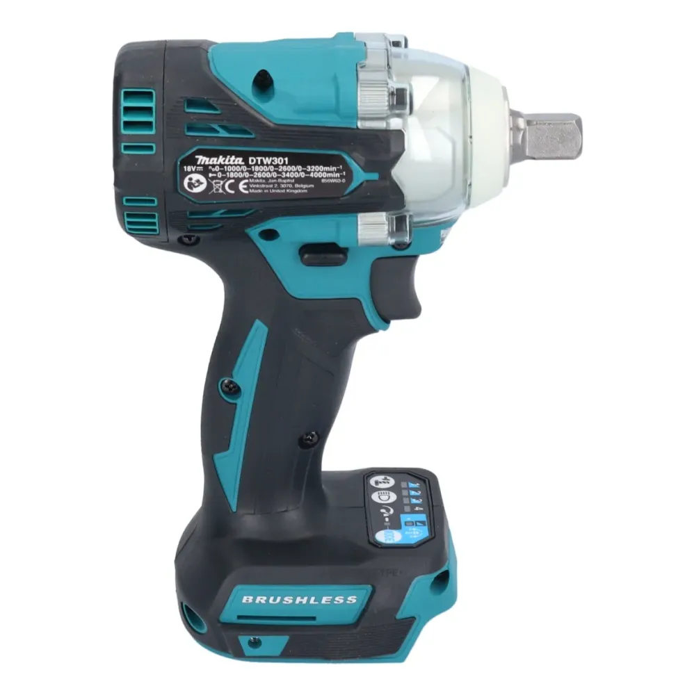 Akumulatorowy klucz udarowy Makita DTW 301 RM 18 V 330 Nm 1/2" bezszczotkowy + 2x akumulator 4,0 Ah + ładowarka
