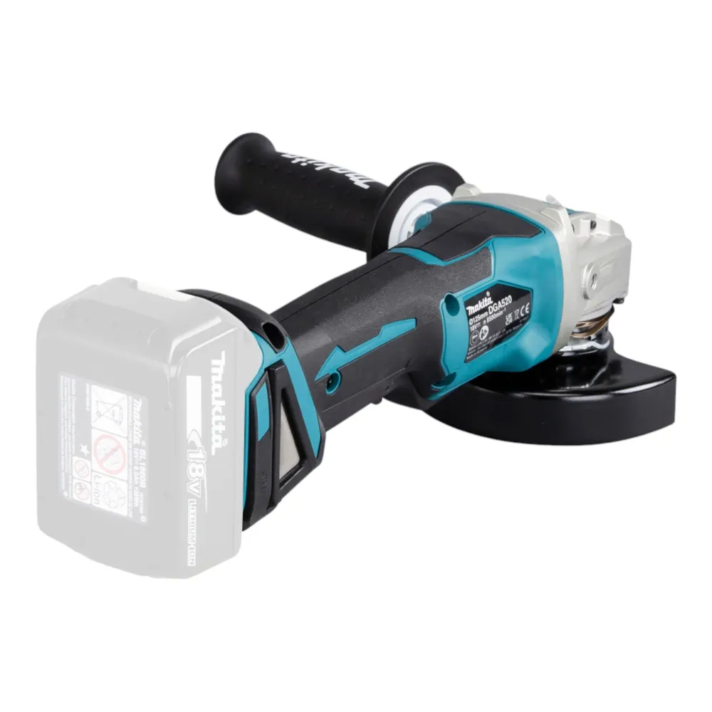 Makita DGA 520 SM1JX1 Akumulatorowa szlifierka kątowa 18 V 125 mm X-LOCK Bezszczotkowa + 1x akumulator 4,0 Ah + ładowarka...
