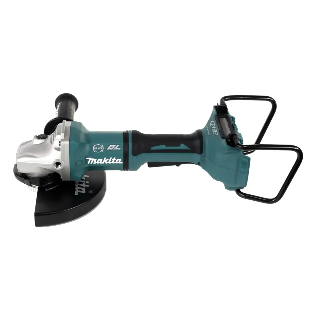 Makita DGA 900 T4KX2 akumulatorowa szlifierka kątowa 36V ( 2x18V ) 230mm bezszczotkowa + 4x akumulator 5,0Ah + Ezynut + wa...