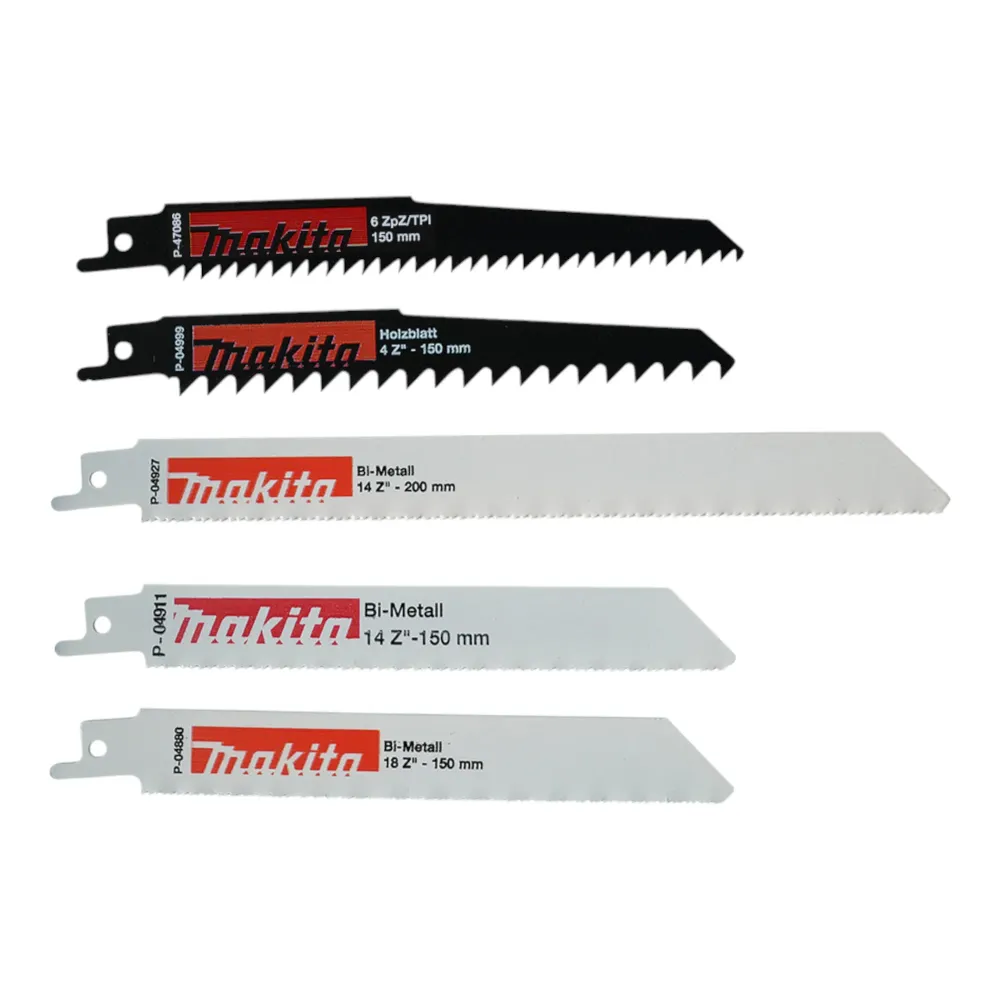 Makita DJR 189 Z akumulatorowa pilarka szablasta 18 V bezszczotkowa + zestaw brzeszczotów do piły szablastej ( P-83967 ) -...