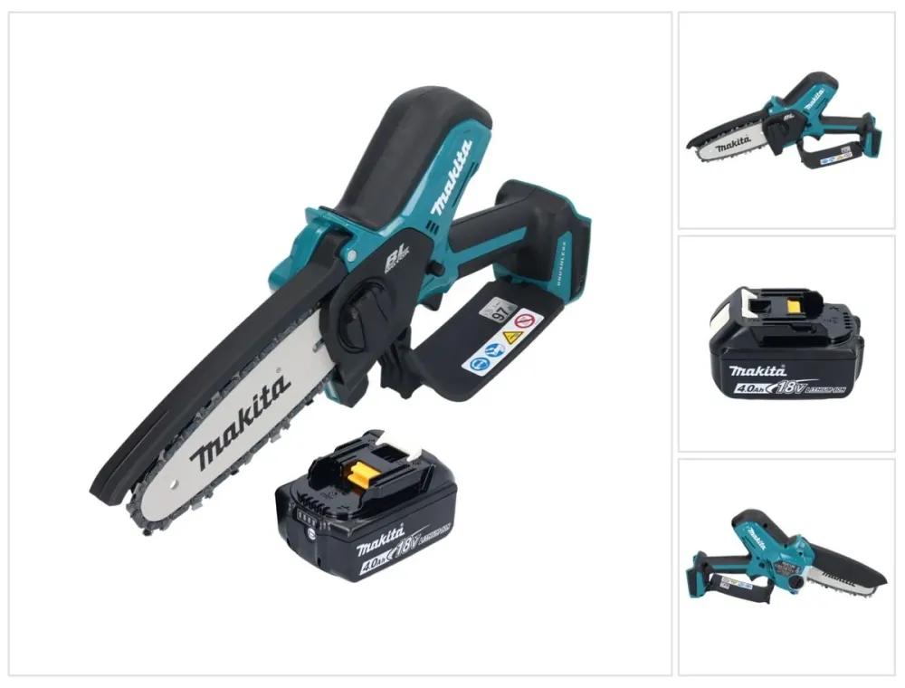 Makita DUC 150 M akumulatorowa pilarka łńcuchowa 18 V 15 cm bezszczotkowa + 1x akumulator 4,0 Ah - bez ładowarki