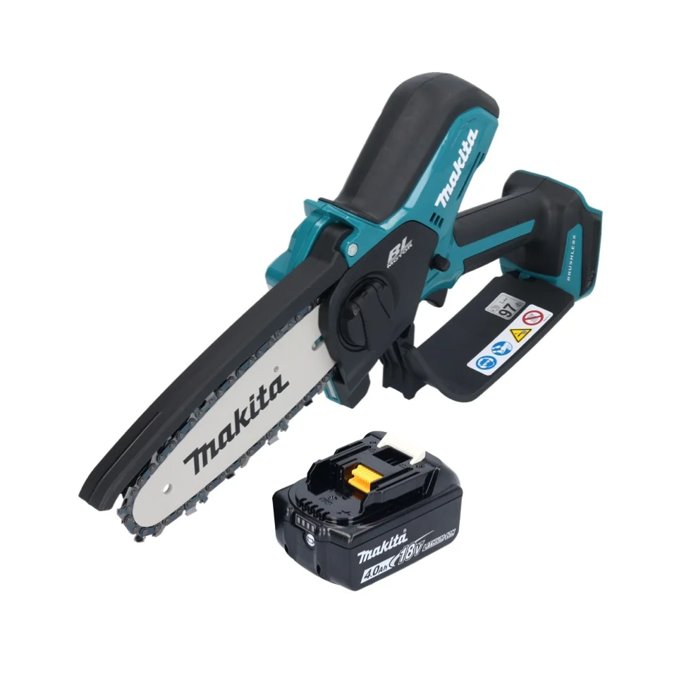 Makita DUC 150 M akumulatorowa pilarka łńcuchowa 18 V 15 cm bezszczotkowa + 1x akumulator 4,0 Ah - bez ładowarki
