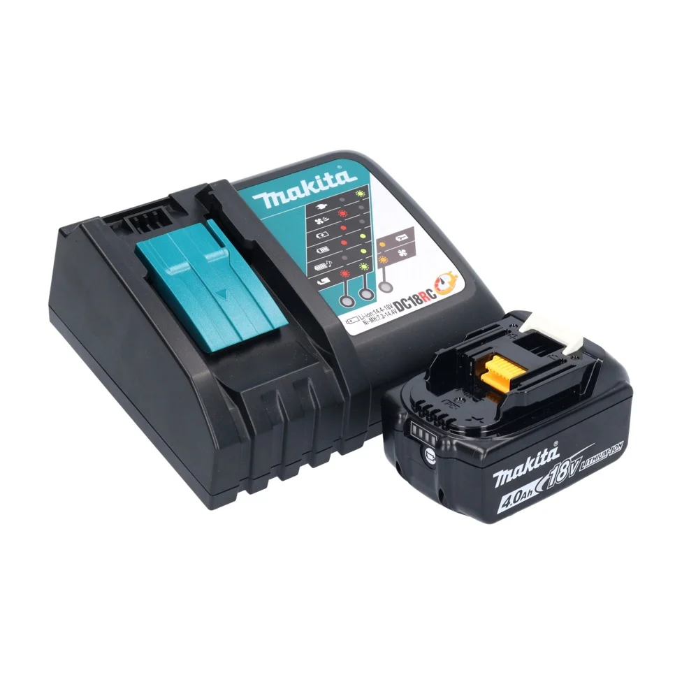 Makita DUC 150 RM akumulatorowa pilarka łńcuchowa 18 V 15 cm bezszczotkowa + 1x akumulator 4,0 Ah + ładowarka