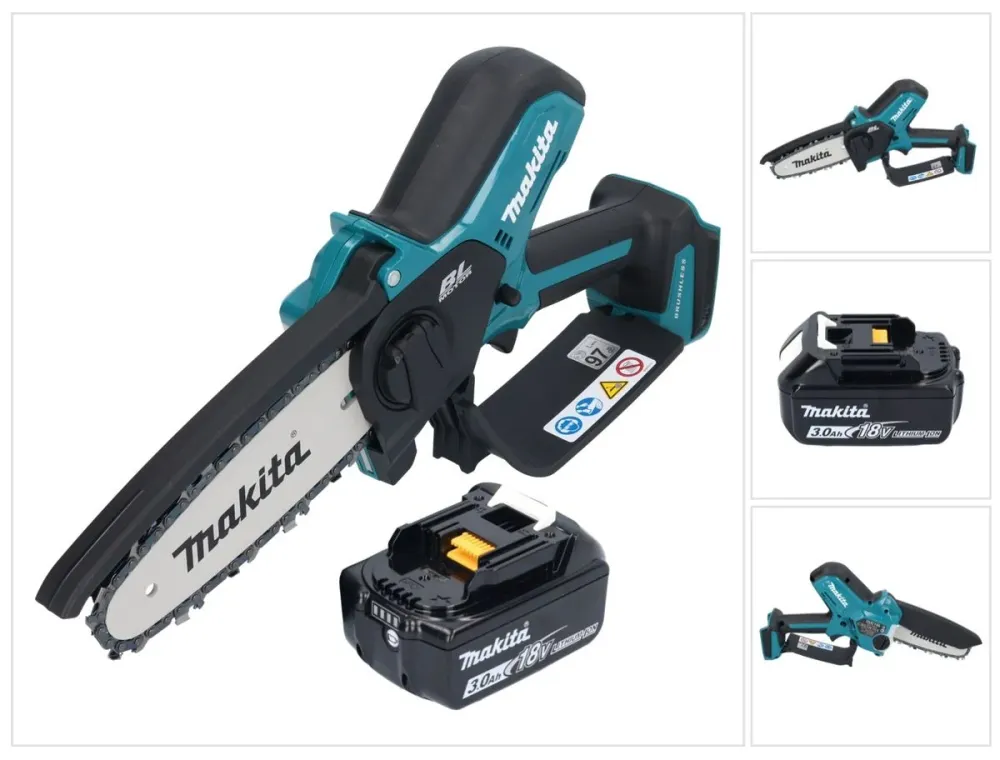Makita DUC 150 F Akumulatorowa pilarka łńcuchowa 18 V 15 cm bezszczotkowa + 1x akumulator 3,0 Ah - bez ładowarki