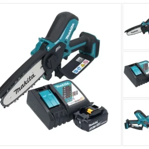 Makita DUC 150 RM akumulatorowa pilarka łńcuchowa 18 V 15 cm bezszczotkowa + 1x akumulator 4,0 Ah + ładowarka