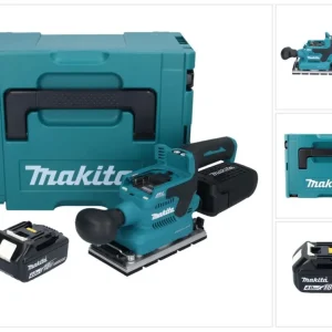 Makita DBO 381 M1JU Akumulatorowa szlifierka oscylacyjna 18 V 93 x 185 mm bezszczotkowa + 1x akumulator 4,0 Ah + Makpac -...