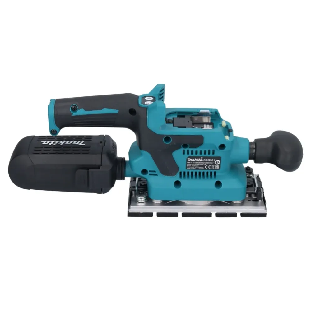 Makita DBO 381 T1U Akumulatorowa szlifierka oscylacyjna 18 V 93 x 185 mm bezszczotkowa + 1x akumulator 5,0 Ah - bez ładowarki