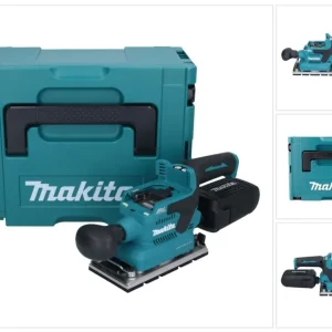 Makita DBO 381 ZJU Akumulatorowa szlifierka oscylacyjna 18 V 93 x 185 mm bezszczotkowa + Makpac - bez akumulatora, bez ład...