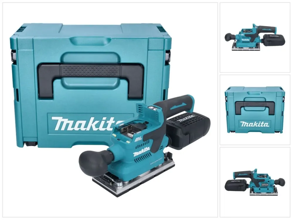 Makita DBO 382 ZJ akumulatorowa szlifierka oscylacyjna 18 V 93 x 185 mm bezszczotkowa + Makpac - bez akumulatora, bez łado...