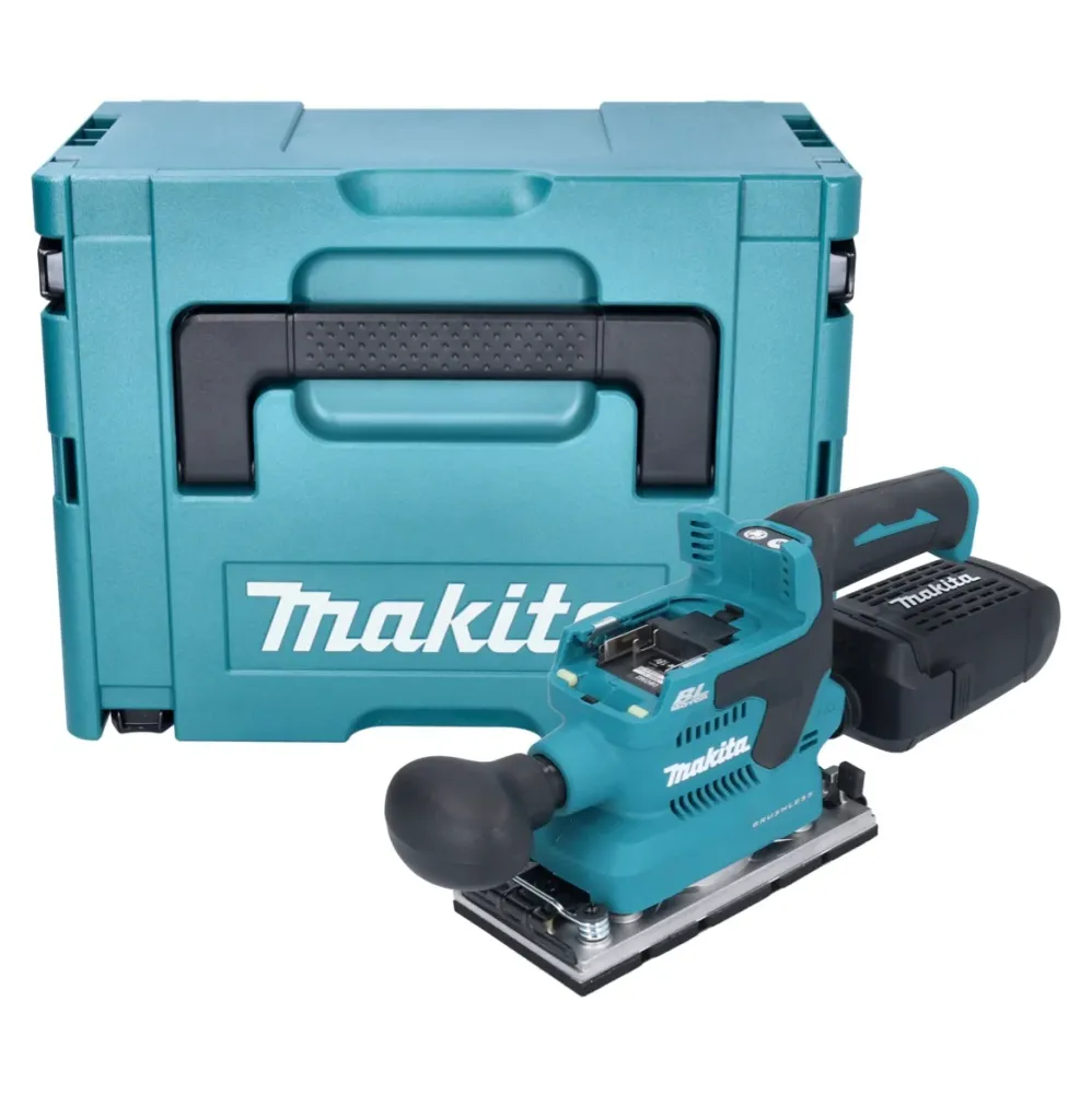 Makita DBO 382 ZJ akumulatorowa szlifierka oscylacyjna 18 V 93 x 185 mm bezszczotkowa + Makpac - bez akumulatora, bez łado...