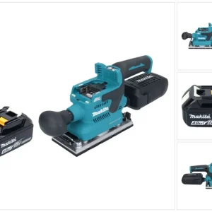 Makita DBO 382 M1 akumulatorowa szlifierka oscylacyjna 18 V 93 x 185 mm bezszczotkowa + 1x akumulator 4,0 Ah - bez ładowarki